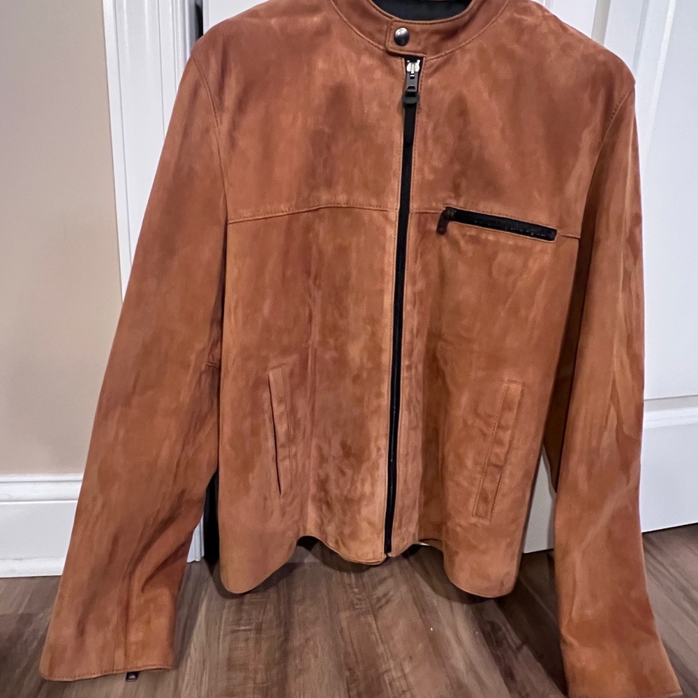 Coach Men's Brown Suede Jacket